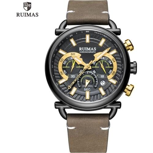 RUIMAS Military Sport Watch Men Luxury Waterproof Chronograph Watches Top Brand Quartz Wristwatch Man Relogio Masculino Clock