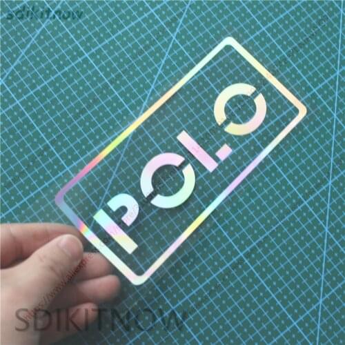 New Rainbow color changes Car Decal Sticker Styling Window Door For Volkswagen POLO 6r 9n sedan 2018 accessories