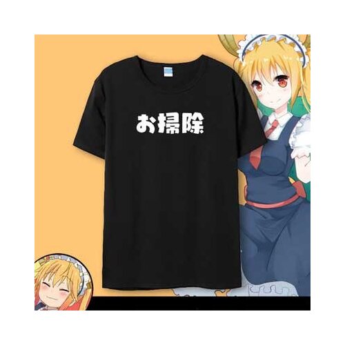 New Kobayashi san Kobayashi-san Chi no Maid Dragon Kanna T-shirt Miss Kobayashis Dragon Maid men T shirt Fashion Cotton Tees