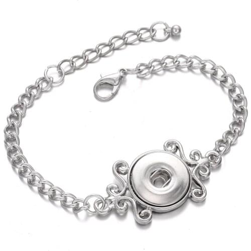 New 18mm Snap Jewelry Bracelets Snap Button Bracelet Handmade Beaded Bracelet Interchangeable Buttons Jewelry