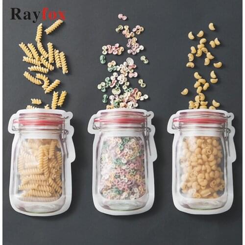 Kitchen Gadgets 10PCS/Set Pattern Food Saver Storage Bags Set Kitchen Organizer Childrens Snacks Snacks Fresh Food Storage Bags