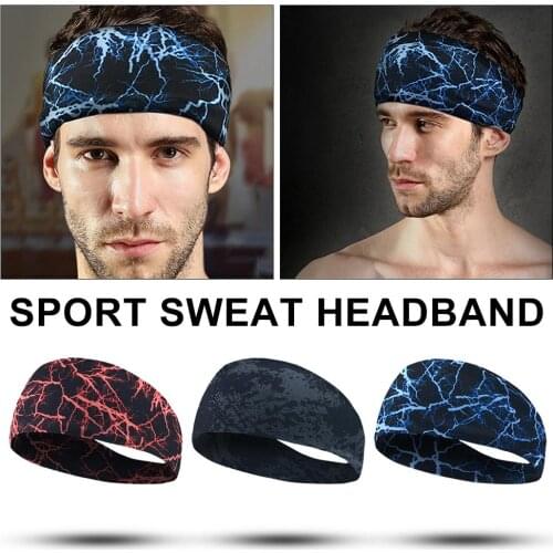 Sport Sweat Headband Sweatband Yoga Hair Bands Running Cycling Dance Fitness Head Anti Sweat Bands Sports Safety Bands Unisex