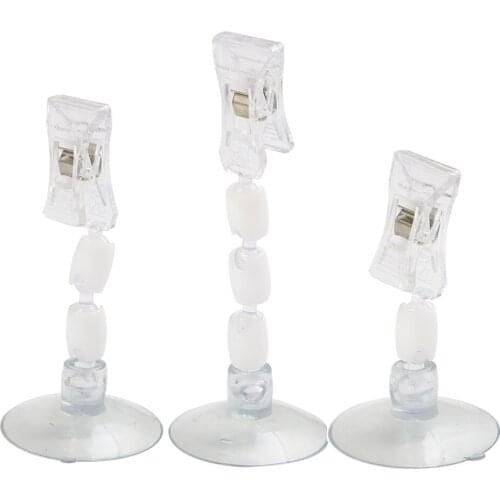 Glass Metal Shelf Wall Mount Price Talker Tag Picture Clip Paper Price Tag Sign Holder Suction Cup Clip Advertising Pop Display