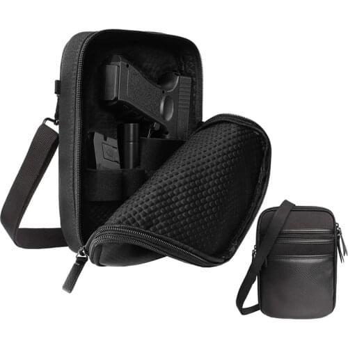 Gun Bag Tactical Concealed Pistol Pouch Holster Fanny Pack Waist Pocket Handgun Carry Protection Outdoor Flashlight Tool Case