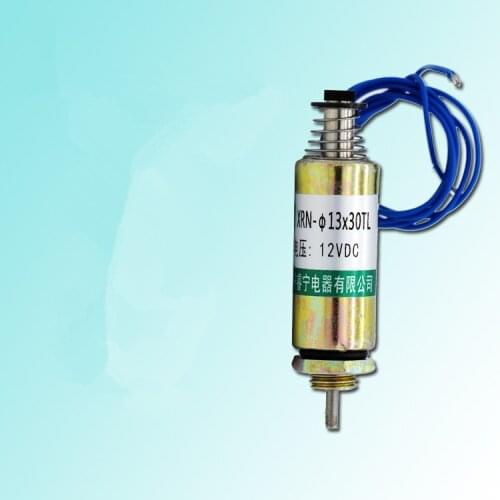 XRN-13-30TL-DC12V/DC24-50g-Force-6mm-Tubular-Push-Type-Electric-Solenoid-Electromagnet
