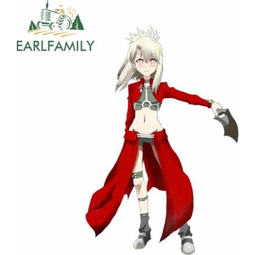 EARLFAMILY 13cm x 8.7cm for Fate Funny JDM Car Stickers Vinyl Body for Car Anime Scratch-proof Window Decal Suitable for VAN RV