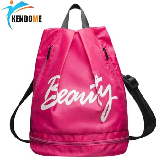 Womens Gym Swimming Bag Sport Beach Backpack Waterproof Fitness Bag Girls Swim Collection Bags Bottom Shoe Pocket Sac De Sport
