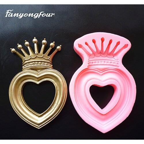 Golden Delicious Photo Frame Cake Mold Silicone Mold Chocolate Gypsum Candle Soap Candy Mold Free Shipping