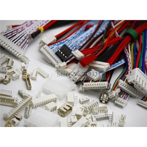 100set JST 1.5mm 1.5 2/3/4/5/6 pin Female Plug and Male connector with Cable Wire Each 20sets