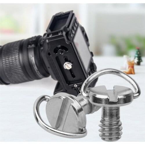 5PCS 1/4 Camera Screw for Quick Release Plate 1/4inch Folding C-ring Adapter Tripod Monopod Camera Plate