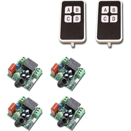 AC220V 1CH 10A Receiver Transmitter RF Wireless Mini Remote Control relay 1CH 10A Switch Light Lamp LED SMD