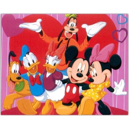 DIY Diamond Embroidery Mosaic Disney Mickey and Donald Duck Couple Diamond Painting Cross Stitch Kits Rhinestone Home Decor Gift