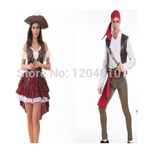 Free Shipping party costume Sexy Halloween Party Pirate Costume Fancy Cosplay Dresses