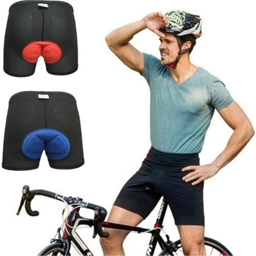 Mountain Bike Pants Men Breathable Quick-Dry 3D Gel Mat Shock Proof Riding Padded Underwear Outdoor Leisure Sport Cycling Shorts