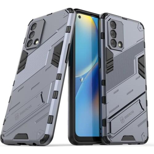 For OPPO A74 4G Case For OPPO A74 4G Cover Cases Armor PC Shockproof Silicone Protective Phone Bumper For OPPO A74 4G