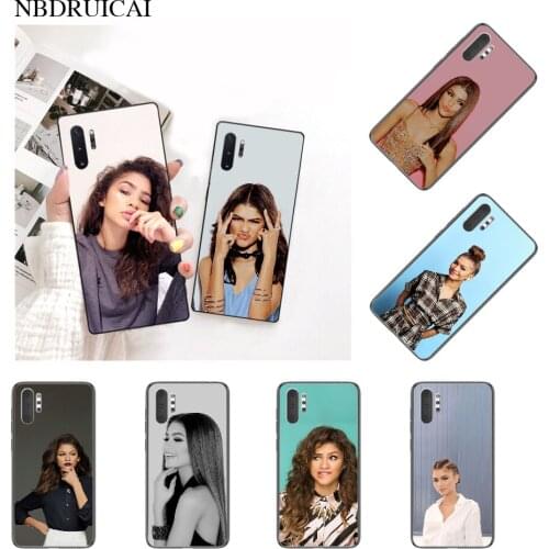 PENGHUWAN Zendaya Coleman Cover Black Soft Shell Phone Case for Samsung Note 3 4 5 7 8 9 10 pro M10 20 30