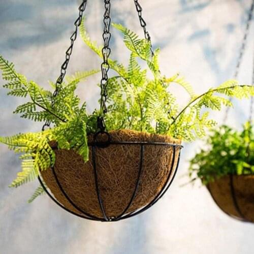 Flower Pot Coco Liners Replacement Liners Pad Coco Fiber Trough Planter Liner For Family Garden Wedding Flower Basket Decoration