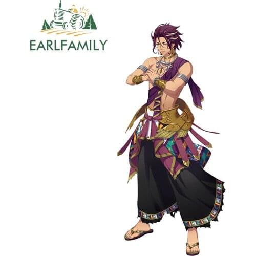 EARLFAMILY 13cm x 6cm for Demon Slayer Tanjiro Motorcycle Funny Car Stickers JDM RV Decal Laptop Scratch-Proof Graffiti Graphics