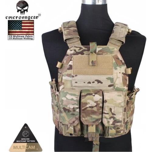 Emersongear Tactical Modular Vest With Airsoft 094K M4 Mag Pouch Combat CS Tactical Molle Plate Carrier Vest EM7356