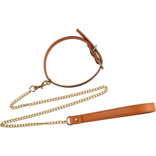 Fetish Adult Games Traction Chain Leather Collar Bondage Constraint Sexual Abuse Femdom Dog Slave Couples Flirting Toy