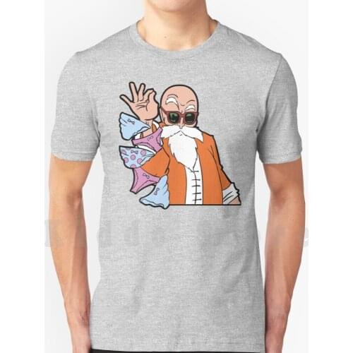 Roshi Bae T Shirt Print For Men Cotton New Cool Tee Bulma Anime Dbz Z Trunks Piccolo Capsule Cell Dbs Goten Roshi Master Roshi
