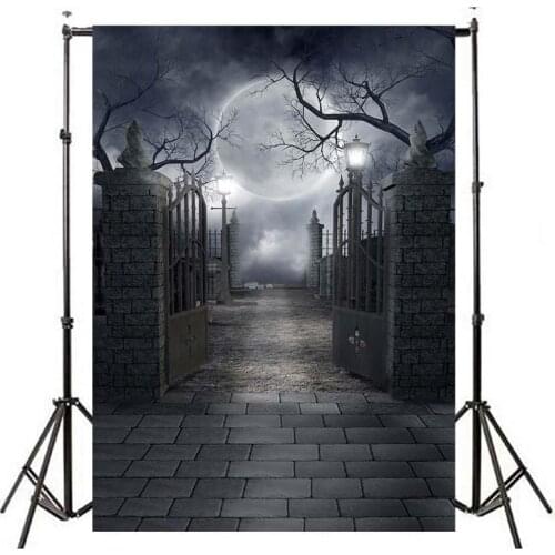 Halloween Photography Background Dead Tree Castle Bat Dusk Kids Night Photo Backdrop Halloween Party Banner Studio Decoration