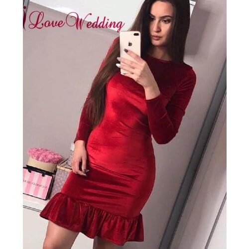 Женские платья с длинным рукавом iLoveWedding China At AliExpress