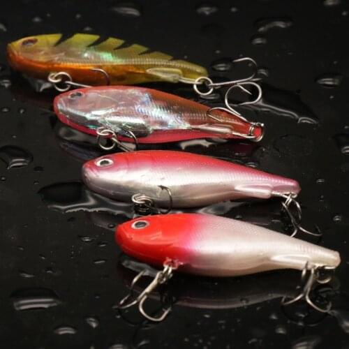 1 Piece 60mm 18g Artificial Pencil Head Minnow Wobblers Crankbait For Sea Fishing Bait Lures With 2 Treble Hooks Pesca