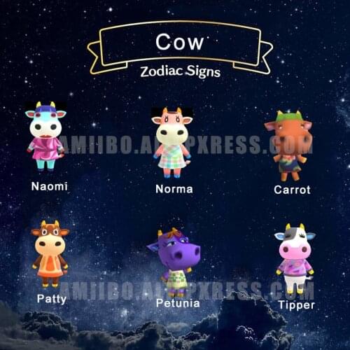 Cow Species Animal NFC Printed Card NTAG215 Printing Cards for Games
