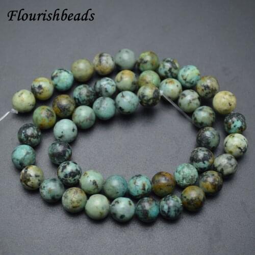 4mm~12mm Natural African Turquoise Stone Round Loose Beads DIY Jewelry making supplies