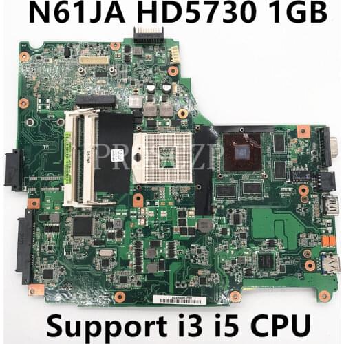 Free shipping For N61JA N61J N61JV N61JQ Laptop motherboard REV.2.1 HD5730M 1GB DDR3 100% full Tested