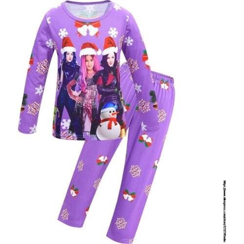 Cartoon Baby Girl Clothes Princess Descendant 3 Childrens Suit Comfortable Pajamas At-home Wear Childrens Clothes At Home