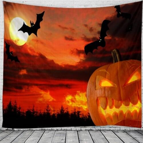 Halloween Pattern Tapestry Wall Hanging Tapestries Wall Blanket Wall Art Wall Decor Landscape Painting Tapestry Wall Decor