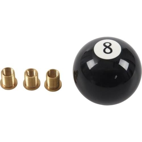 New Universal JDM Racing Black 8 Ball Gear Knob / Short Shifter Knob For Universal Car Acrylic BLACK 8 Ball