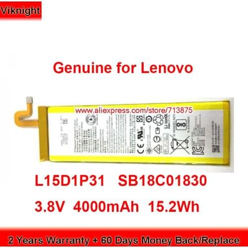 Genuine L15D1P31 Battery SB18C01830 for Lenovo Yoga Tab 3 Pro 10 Tab 3 Pro YT3-X90L 3.8V 4000mAh 15.2Wh