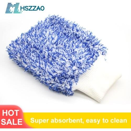 1 Pcs Ultra-Luxury Microfiber Car Wash Gloves Car Cleaning Tool Home use Multi-function Cleaning Brush Detailing Never Scrat
