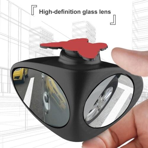 SALE Car Blind Spot Mirror 360 Degree Convex Rotatable 2 Side Automibile Exterior Rear View Parking Mirror Safety Accessories
