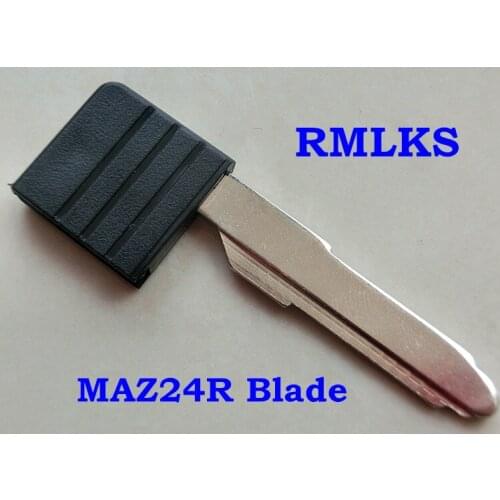 RMLKS Uncut Emergency Insert Smart Key Blade Fit For Mazda M6 RX8 CX-7 Smart Card MAZ24R Blade