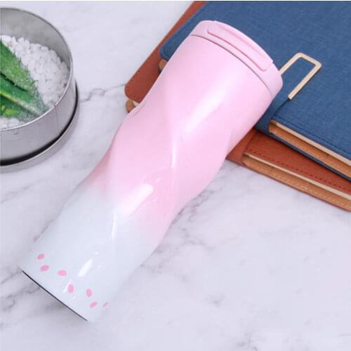 500ML Sport thermos water bottle Thermo Mug Stainless Steel Vacuum Flask mug with straw Insulation Cup Thermoses tthermal bottle