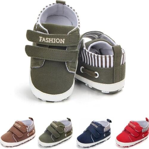 Fashion Baby Shoes Boys Canvas Sport Shoes Antislip Infants First Walkers