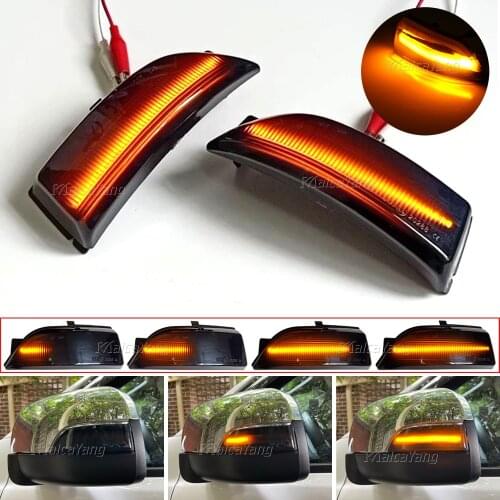 2Piece Turn Signal Light For Ford Everest Ranger T6 Raptor Wildtrak LED Dynamic Side Mirror Indicator 2012 2013 2014 2015-2019
