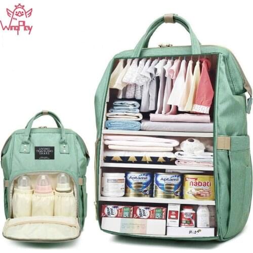 New Waterproof Maternity Bags Baby Mummy Diaper Bags Printed Nappy Bag Mom Backpack For Stroller Nursing Baby Care #Y