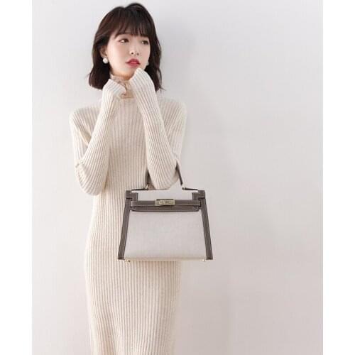 Women Knitwears Long Turtleneck 100% Australian Wool Knitted Pullovers Soft Warm High Elastic Ladies Jumpers