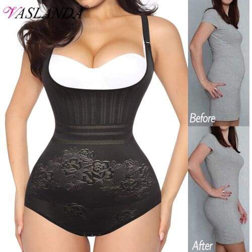 Women Shapewear Waist Trainer Bodysuit Tummy Control Fajas Colombianas Weight Loss Full Body Shaper Seamless Slimming Underwear