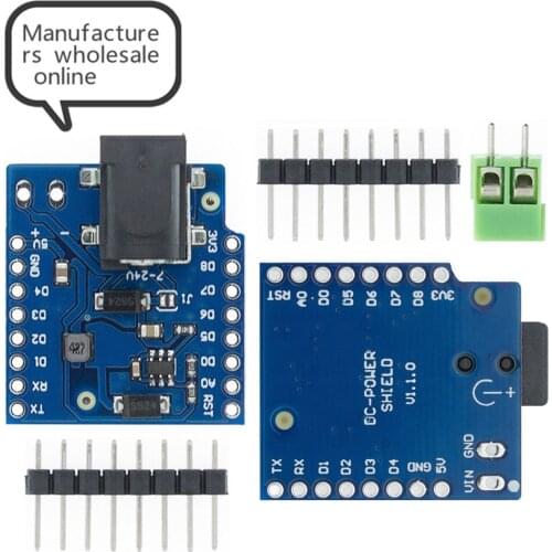 1Pcs SM DC Power Shield V1.1.0 for wemos D1 mini development board DC power supply screen module