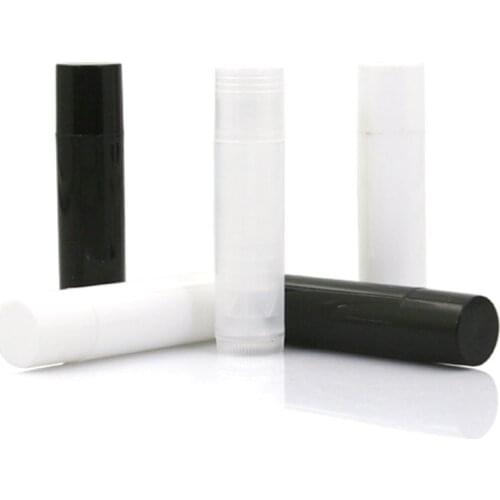 25PCS Empty Cosmetic DIY Chapstick Lipstick Balm Tube Lip Gloss With Caps Container Lip