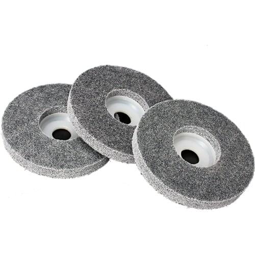 3pcs Nylon Fiber Wheels 9P 4" 100mm Fiber Buffing Grinding Disc Bowl Polishing Abrasive Grinder Tool