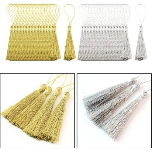 30Pack of 10cm Tassels Cord Loop for Jewelry Making Bookmarks Accessory