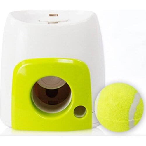 AFP Slow Feeder Toy Dog Interactive Machine Toy Food Reward Machine Ball Funny Tennis Launcher Pet Intelligent Feeder