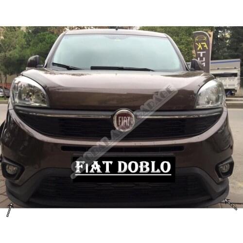 For Fiat Doblo CUPRA R FRONT SPOILER BUMPER LIP 2010-2020 Years Euro Spoiler Lip Universal 3 PCS Body Kit Auto Car Accessory